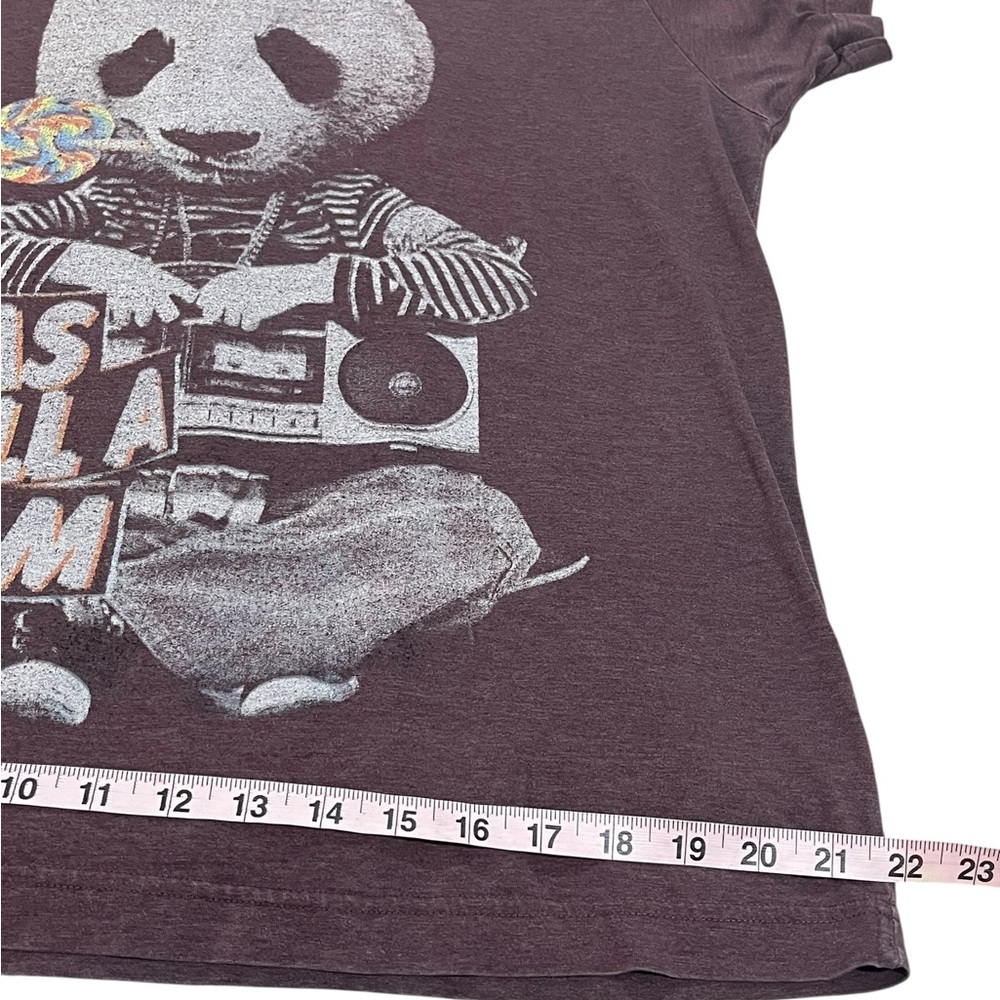 Kook N Keech It Was All A Dream Panda Tee Sz XL Burgundy - Picture 10 of 11